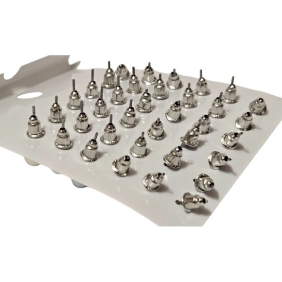 18 Pairs Multi-Colored Faux Pearl Stud Earrings - Picture 4 of 4